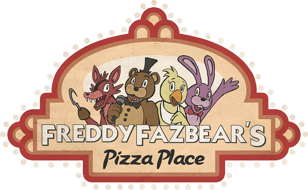 Freddy Fazbear Pizza Logo 2 By Kaizerin-d886g42 - Freddy Fazbear Pizza Title (1000x618), Png Download