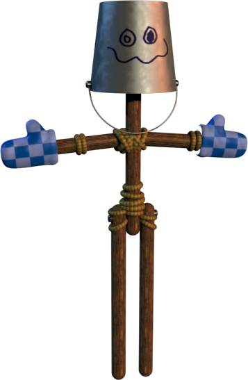 Bucket Bob - Fnaf Trash And The Gang (357x547), Png Download