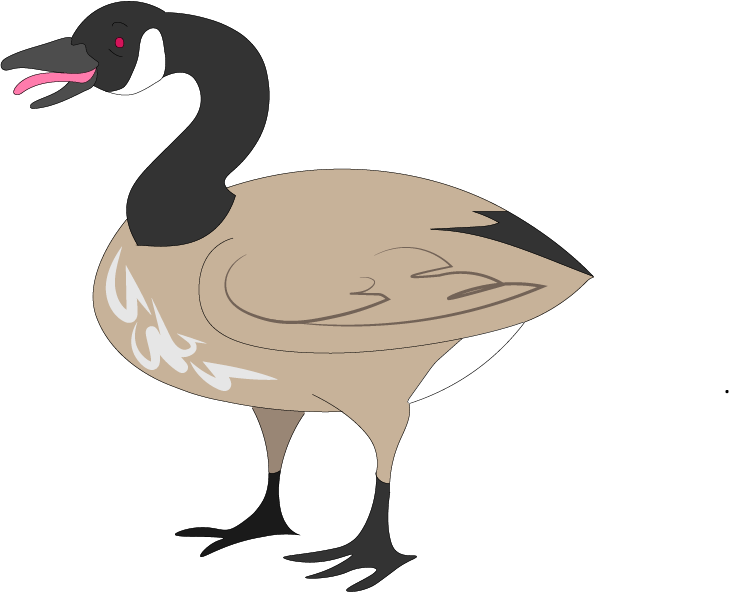 Canada Goose Illustrated For A North By Northwestern (729x592), Png Download