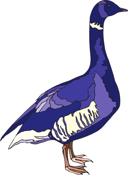 Blue And Purple Goose Svg Clip Arts 438 X 596 Px (438x596), Png Download