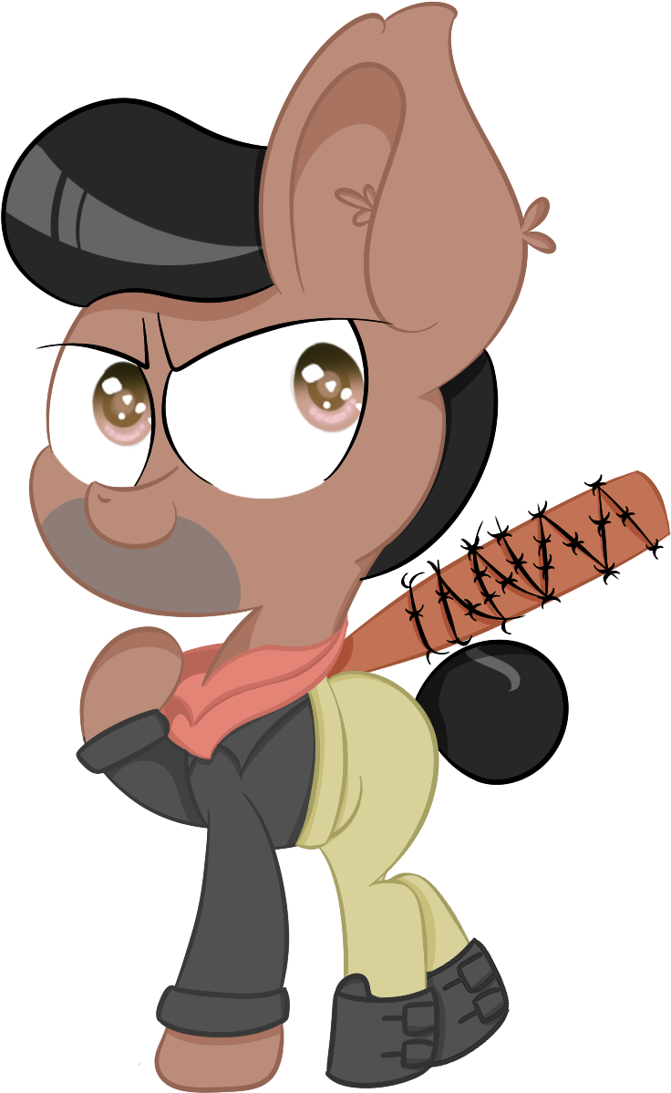 Pastelhorses, Clothes, Ear Fluff, Earth Pony, Looking - Negan Pony (770x1212), Png Download