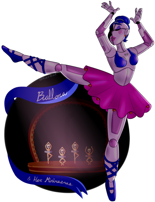 Art Was A Mistake™ Ballora Fnaf, Fnaf Sl, Fnaf Sister - Fnaf Cute Pics Sister Location Ballora (500x651), Png Download