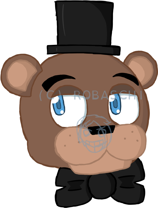 Freddy Fazbear - Five Nights At Freddy Slouchy V-neck Freddy Fazbear (1000x1000), Png Download