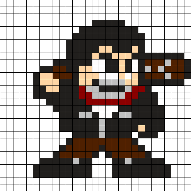 Pixel Art Marvel Black Panther (610x610), Png Download