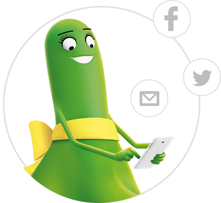 Share Referral Link - Cartoon (448x412), Png Download