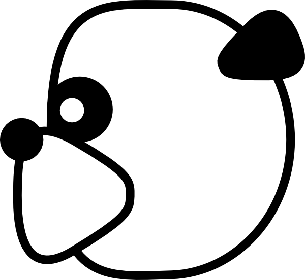 Original Png Clip Art File Panda Head Svg Images Downloading (600x552), Png Download