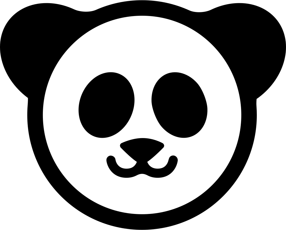 Chinese Panda Bear Comments - Panda Logo Png (980x788), Png Download