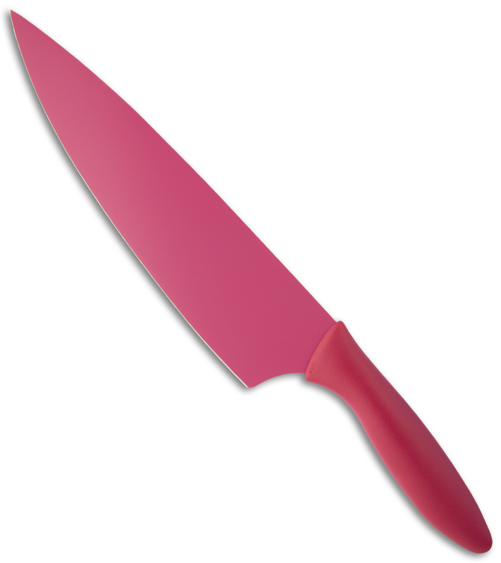 Pink Kitchen Knife (711x800), Png Download