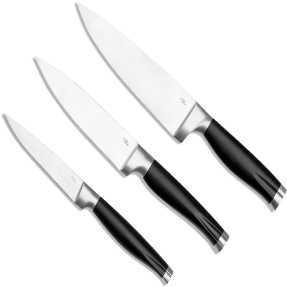 Jamie Oliver Knife Set Of 3 (600x600), Png Download