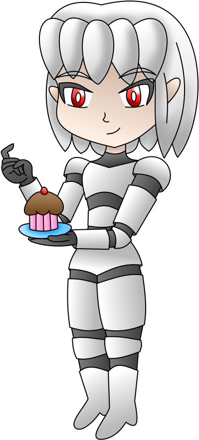 Gijinka Glados Transparent - Cartoon (477x947), Png Download