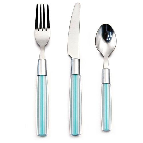 We're Sorry - - Clarity Silverware Set 12-pc. Stainless Steel Turquoise (1000x1000), Png Download