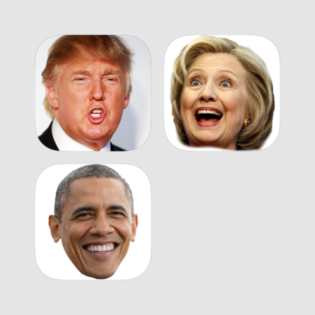 Presidential Bundle On The App Store - Obama And Trump Transparent (630x630), Png Download