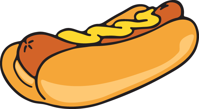 Graphic Transparent Stock Https Www Oldcuts Co Collections - Hot Dog Vector Clipart (648x355), Png Download