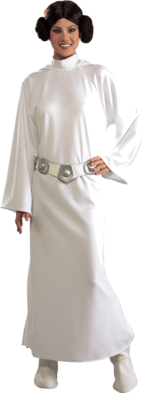 Star Wars Princess Leia Png Clip Library Stock - Leia Star Wars Costume (800x1268), Png Download