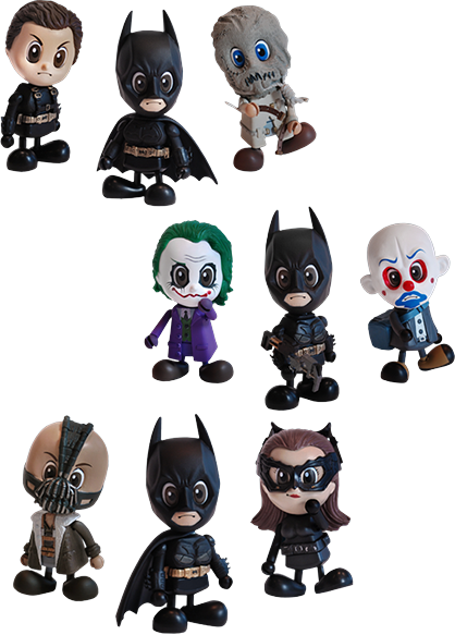 Dc Comics Vinyl Collectible Batman Set - Cosbaby Hot Toys Shop (418x583), Png Download