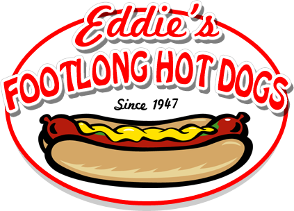 Eddie's Footlong Hot Dogs - Hot Dog Shop Logo (423x304), Png Download