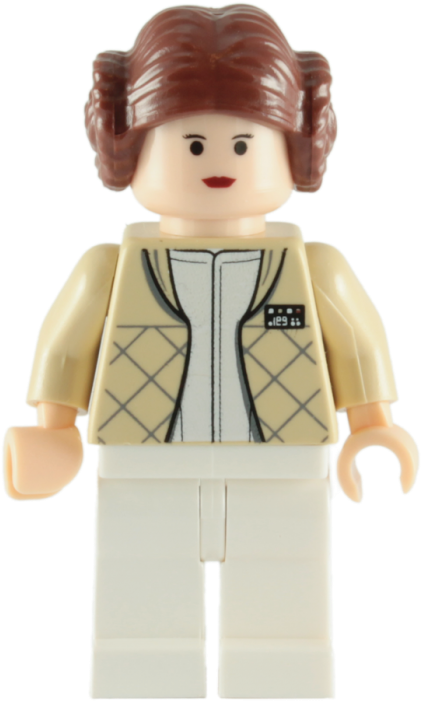 Lego Princess Leia Minifigure - Lego Princess Leia Hoth (700x700), Png Download