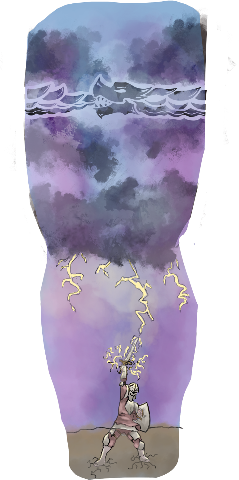 And I Decided To Mix In A Watercolour-esque Background - Flower (785x1920), Png Download