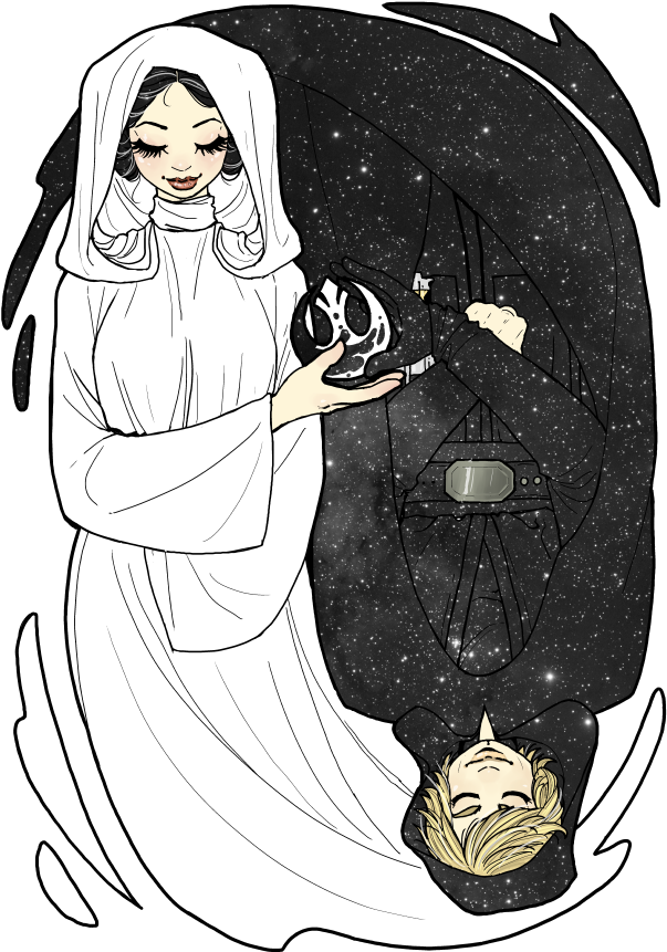 “she's Carrying Twins ” - Star Wars Transparent (645x912), Png Download