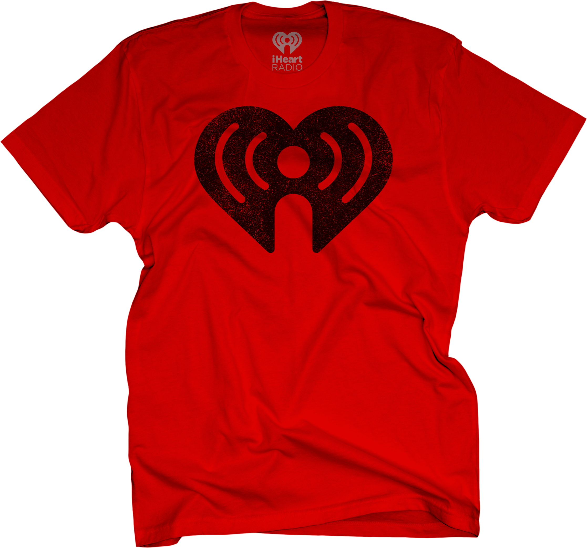 Iheart Distressed Logo On Red T-shirt $25 - Iheartmedia Inc (2234x2084), Png Download