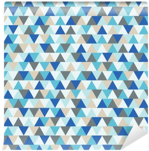 Abstract Triangle Vector Background, Blue And Grey - Fond Motif Géométrique (400x400), Png Download