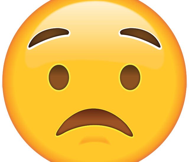 Worried Emoji Feature - Don T Worry Emoji (640x550), Png Download