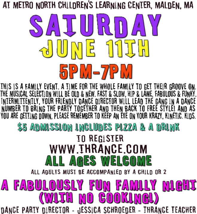 Family Dance Party Registration - Dance Party (678x738), Png Download