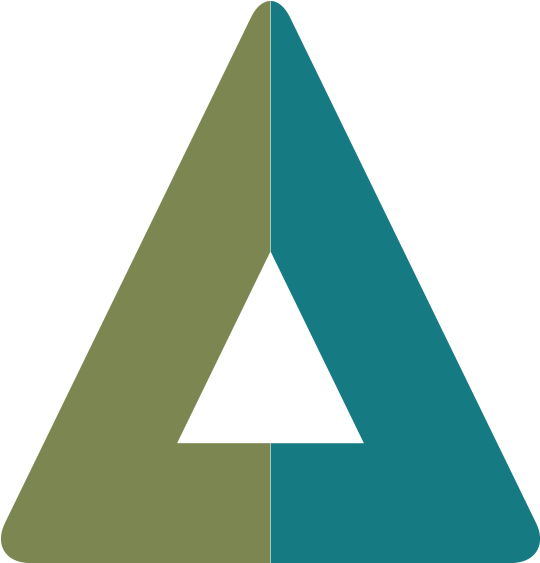Green Blue Triangle Logo - Green (549x573), Png Download