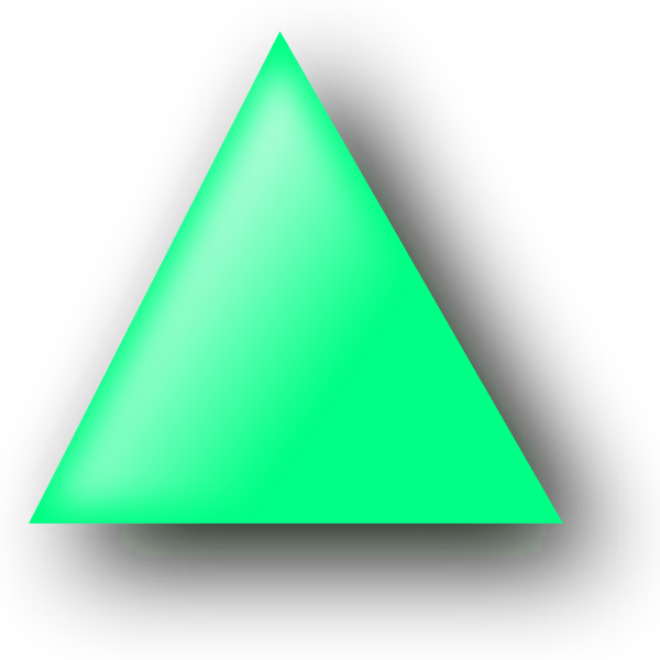 Orange Triangle Clipart - Triangle (600x600), Png Download