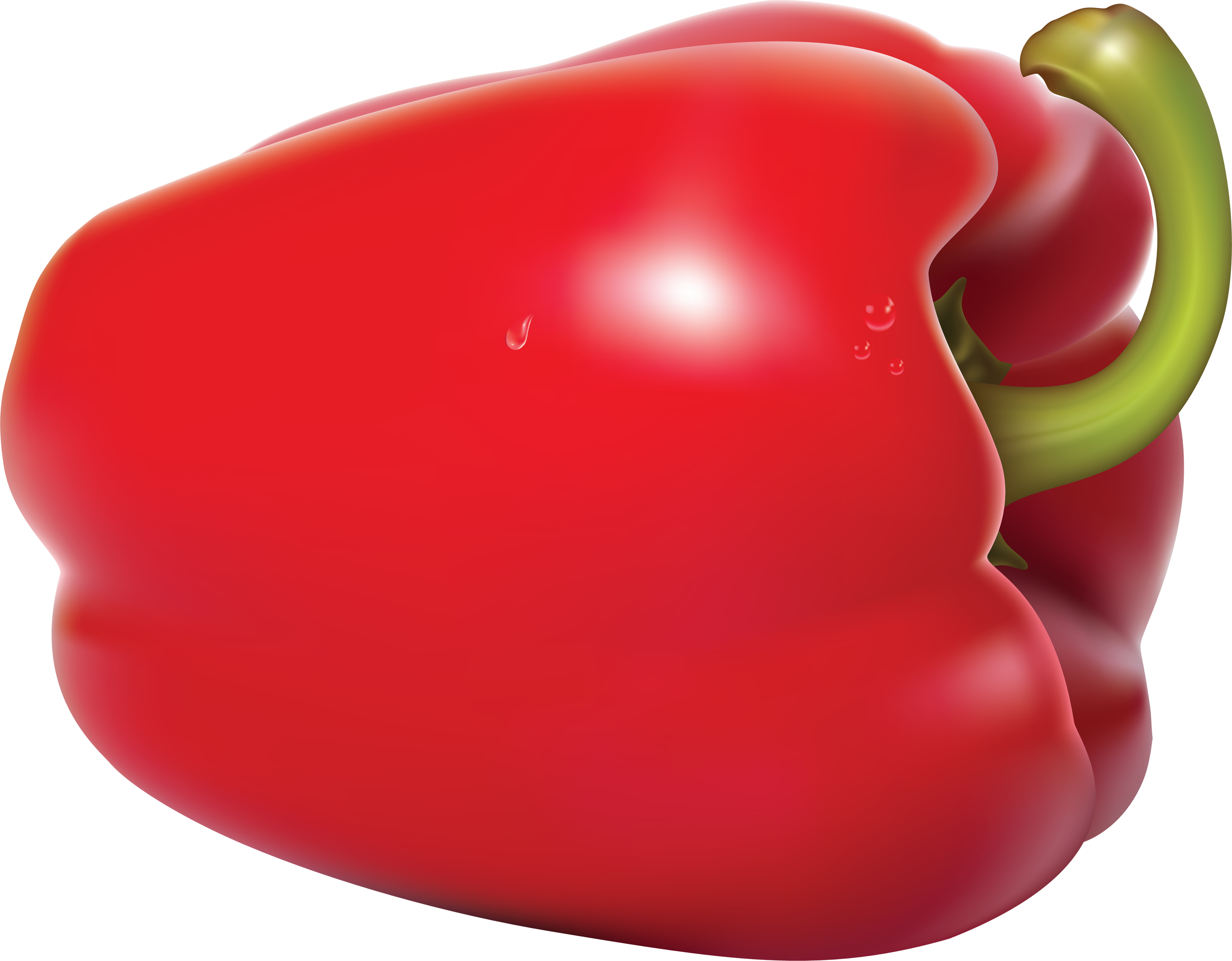 Red Pepper Png Image - Red Bell Peppers Png (3445x2688), Png Download