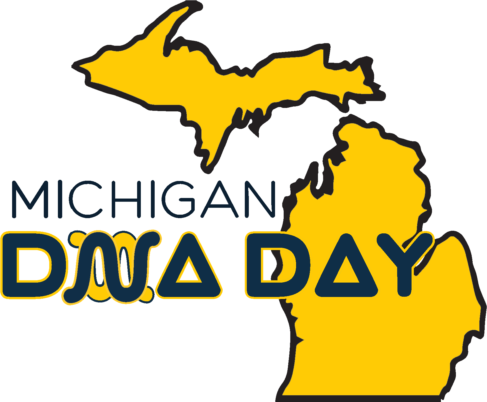 Michigan Dna Day - Michigan (1770x1396), Png Download