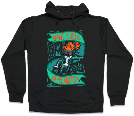 Not Your Princess Hooded Sweatshirt - Funniest Softball Sweatshirts (484x484), Png Download