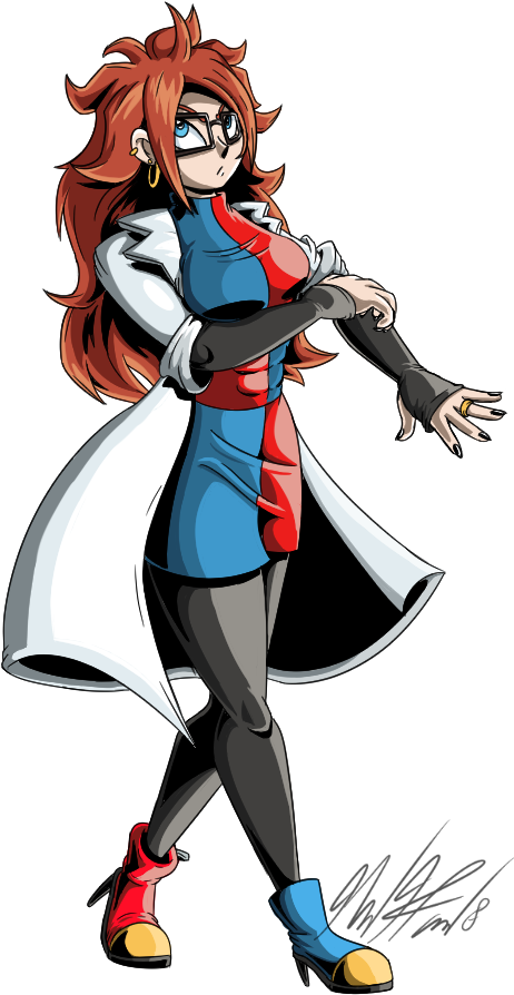 Android 21 Png - Android 21 Fan Art (477x900), Png Download