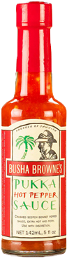 Busha Browne's Pukka Hot Pepper Sauce - Busha Brownes Pukka Hot Pepper Sauce - 5 Fl Oz Bottle (500x500), Png Download