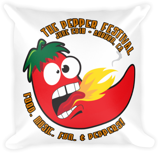 The Pepper Festival Pillow (600x600), Png Download