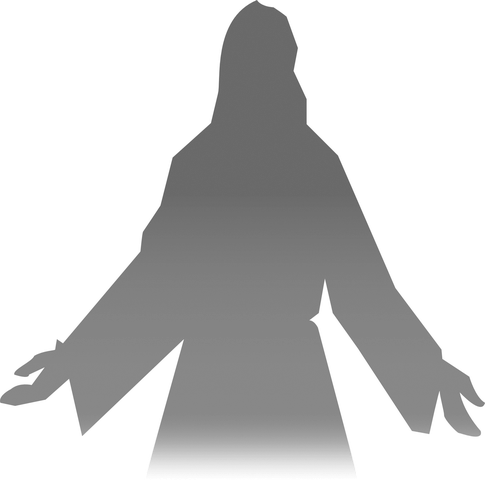 He Is Risen - Christ Silhouette (485x480), Png Download