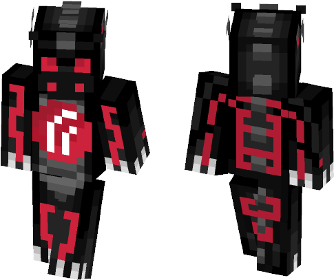 Ender Dragon Resurrection Remix - Minecraft Spiderman Skin Noir (584x497), Png Download