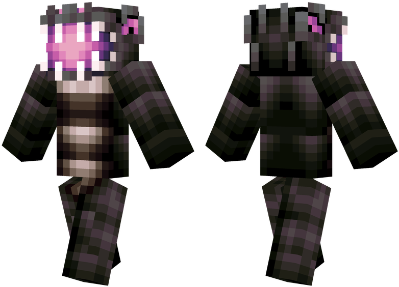 Ender Dragon - Green And Black Minecraft Skins (804x576), Png Download