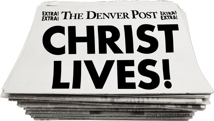 Elder - Jesus Is Risen Newspaper (849x565), Png Download