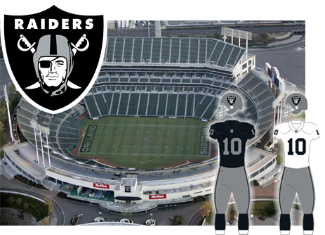 Oakland Raiders, Formerly Los Angeles Raiders Opponent - Oakland Raiders (463x334), Png Download