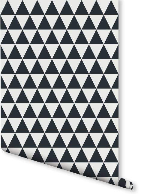 Festival Geometric Wallpaper Black And White - Triangle Pattern (470x648), Png Download