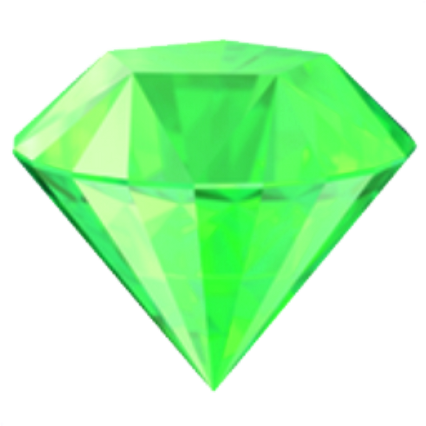 Kryptonite Superman Krystal Diamond Emoji Greendiamond - 💎 Emoji (1024x1024), Png Download