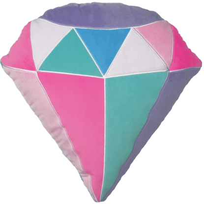 Diamond Scented Embroidered Pillow - Pillow For Girls Kids (415x415), Png Download