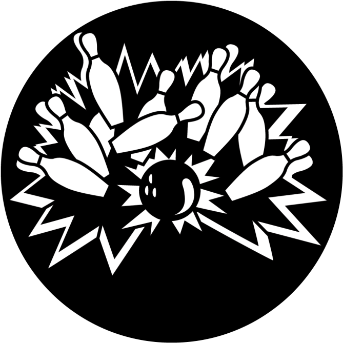 Sports - Bowling Strike - Apollo Sports Bowling Strike Steel Gobo Ms-4101 (800x800), Png Download