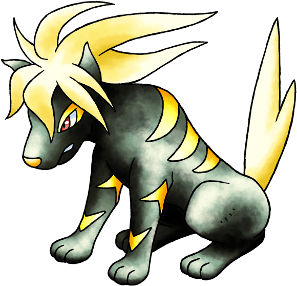 This Black And Yellow Dog With Anime Hear Was Almost - Cartoon (600x600), Png Download