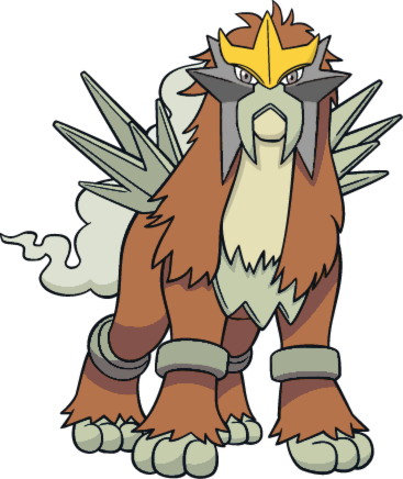 Shiny 6 Perfect Iv Adamant Entei W/ Choice Band Sacred - Pokemon Entei (367x436), Png Download