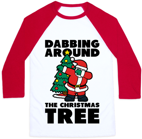 Christmas Dance, Party T Shirts, Santa Claus T Shirts, - Dabbing Around The Christmas Tree (484x484), Png Download
