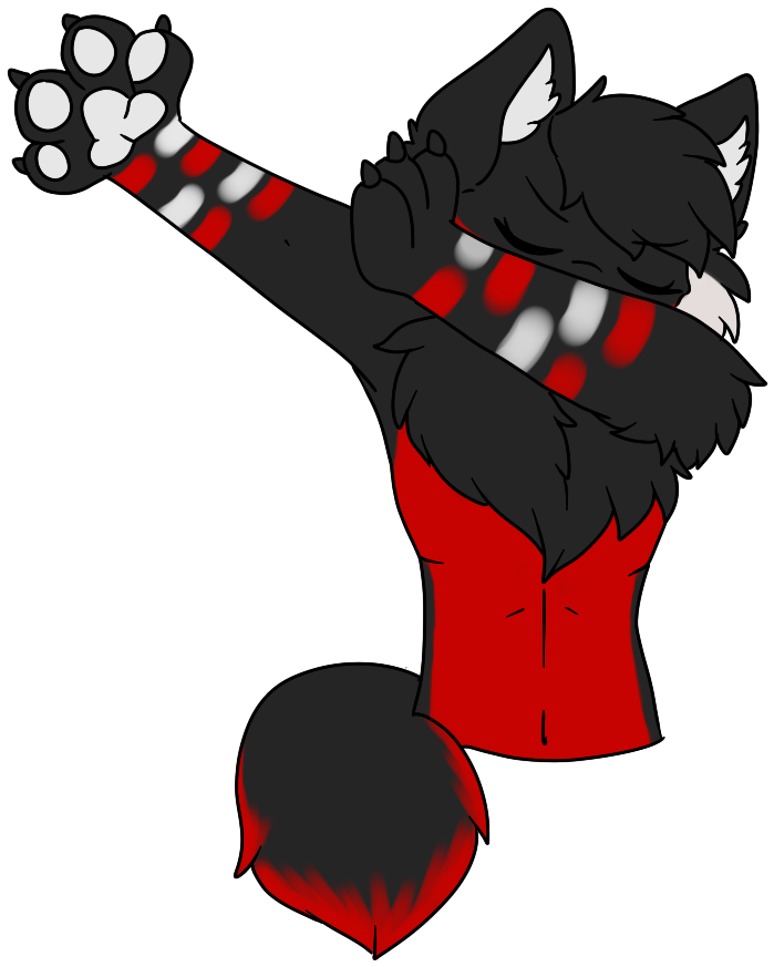 [comission/stickers] Dabbing Inumi - Furry Telegram Stickers Dab (731x904), Png Download
