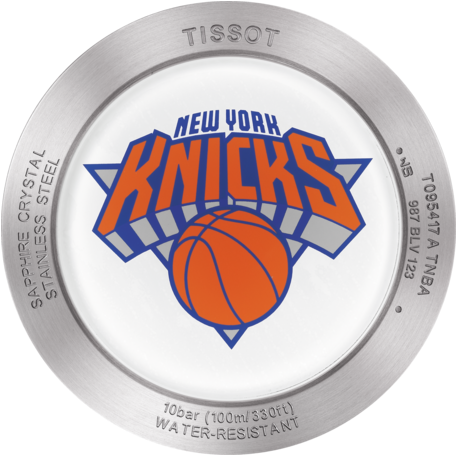 Tissot Quickster Chronograph Nba New York Knicks - New York Knicks Nba Decal (555x840), Png Download