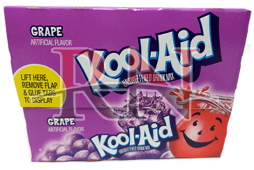 Grape Single Pouch - Kool-aid Lemon Lime Unsweetened Soft Drink Mix, 0.13 (380x380), Png Download